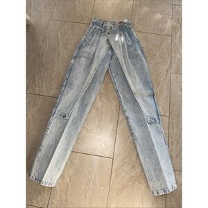 Vintage Panhandle Slim 80s Womens Western Rodeo ChapsLight Denim Jeans Sz3  4703